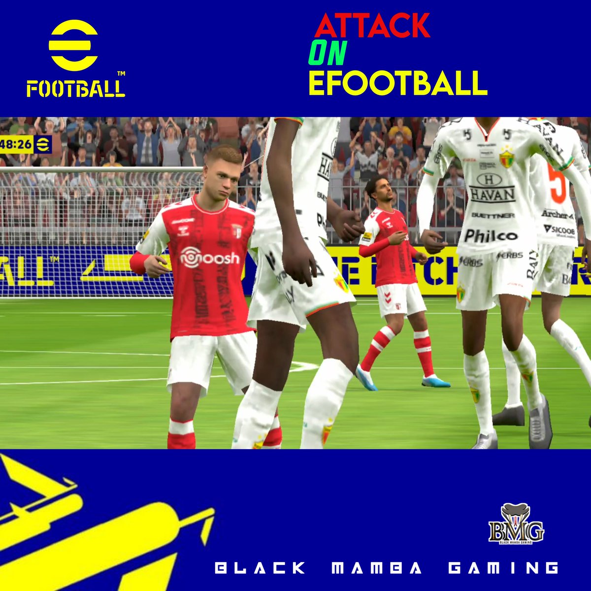 EXCITING NEWS : KONAMI Has Introduced New Game Mode In EFOOTBALL 23,The Game Mode Is Called 'ATTACK ON EFOOTBALL '.In This Mode Normal Users Can Play Against Opponents Which Have Players With Titan Ability's

@play_eFootball 

#konami #efootball2023 #efootball2022mobile