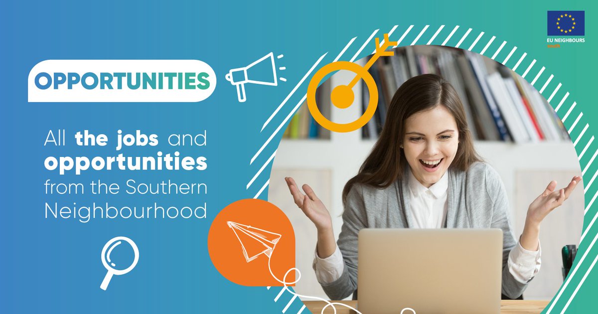 #Tenders, #grants, calls for proposals and #jobs from the European Neighbourhood 🇩🇿 🇪🇬 🇯🇴 🇱🇧 🇱🇾 🇲🇦 🇵🇸 🇹🇳 #EU4YOUth #EU4Jobs
Click on the link below to find out the latest 🇪🇺 #opportunities from the Southern Neighbourhood.
👉 south.euneighbours.eu/news/latest-op…