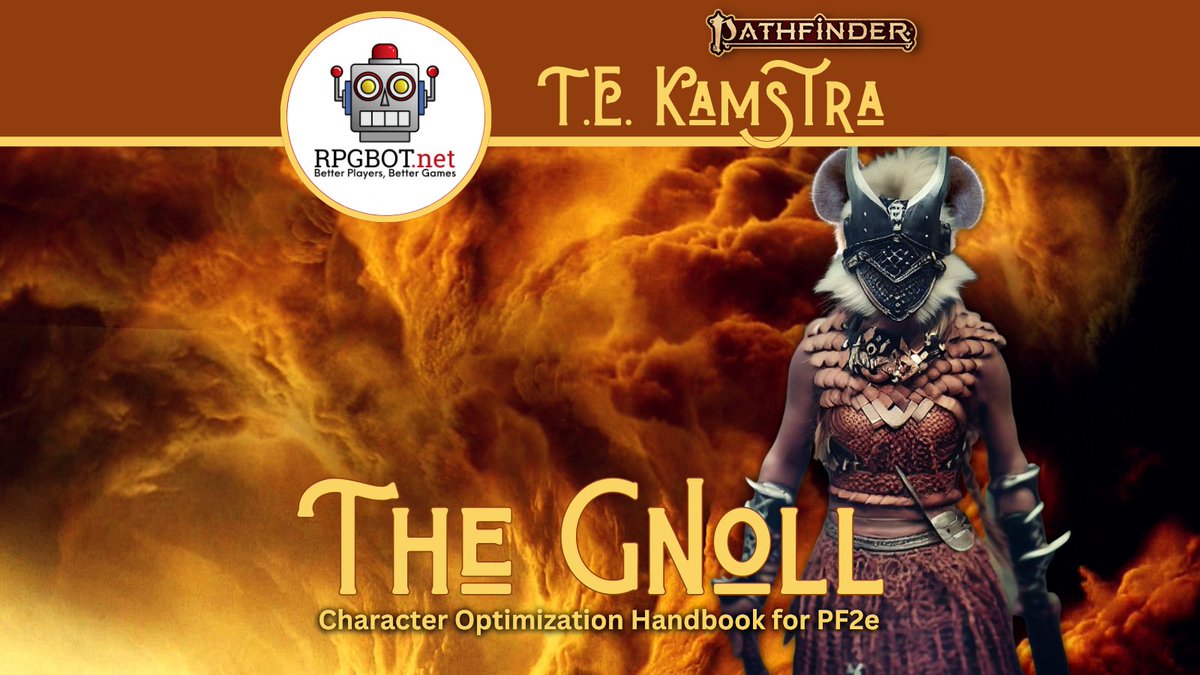 RPGBOTDOTNET's tweet photo. Pathfinder 2e - New Gnoll Handbook
https://t.co/ydIYnbUEOS
#Pathinder #Pathfinder2e #PF2 #PF2e #TTRPG #CharacterOptimizaton #Gnoll https://t.co/7j1EQVcsh2