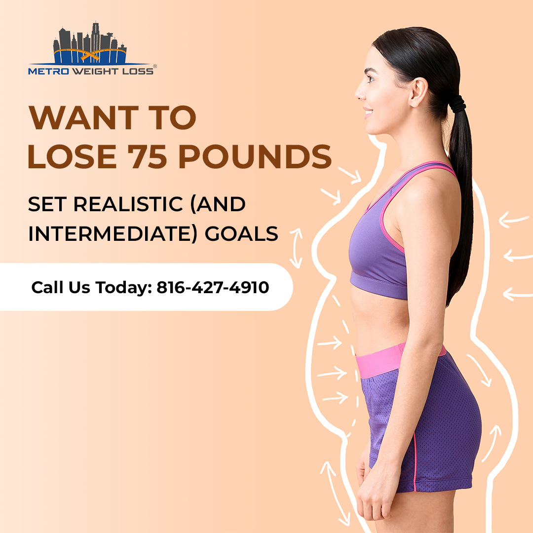 MetroWeightLoss's tweet photo. If you’re looking to take off 75 pounds or more, you’ll probably be more successful by setting an initial goal to drop just 25. When you do, reward yourself and start the process all over again. After phase 3, you’ll be at your ideal weight. Call Metro Weight Loss at 816-427-4910 https://t.co/bfyyqbRQUS