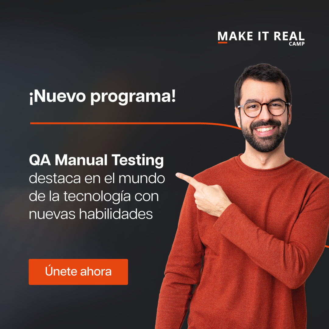 ¿List@ para dar el siguiente paso en tu carrera tecnológica? 🚀
El programa de QA Manual Testing te ofrece una formación completa, clases teóricas, prácticas y trabajo en proyectos reales. 💪🏼💥

Aplica aquí 👉🏼 makeitreal.camp/qa-manual-test…

#makeitreal#developer #qatesting #software