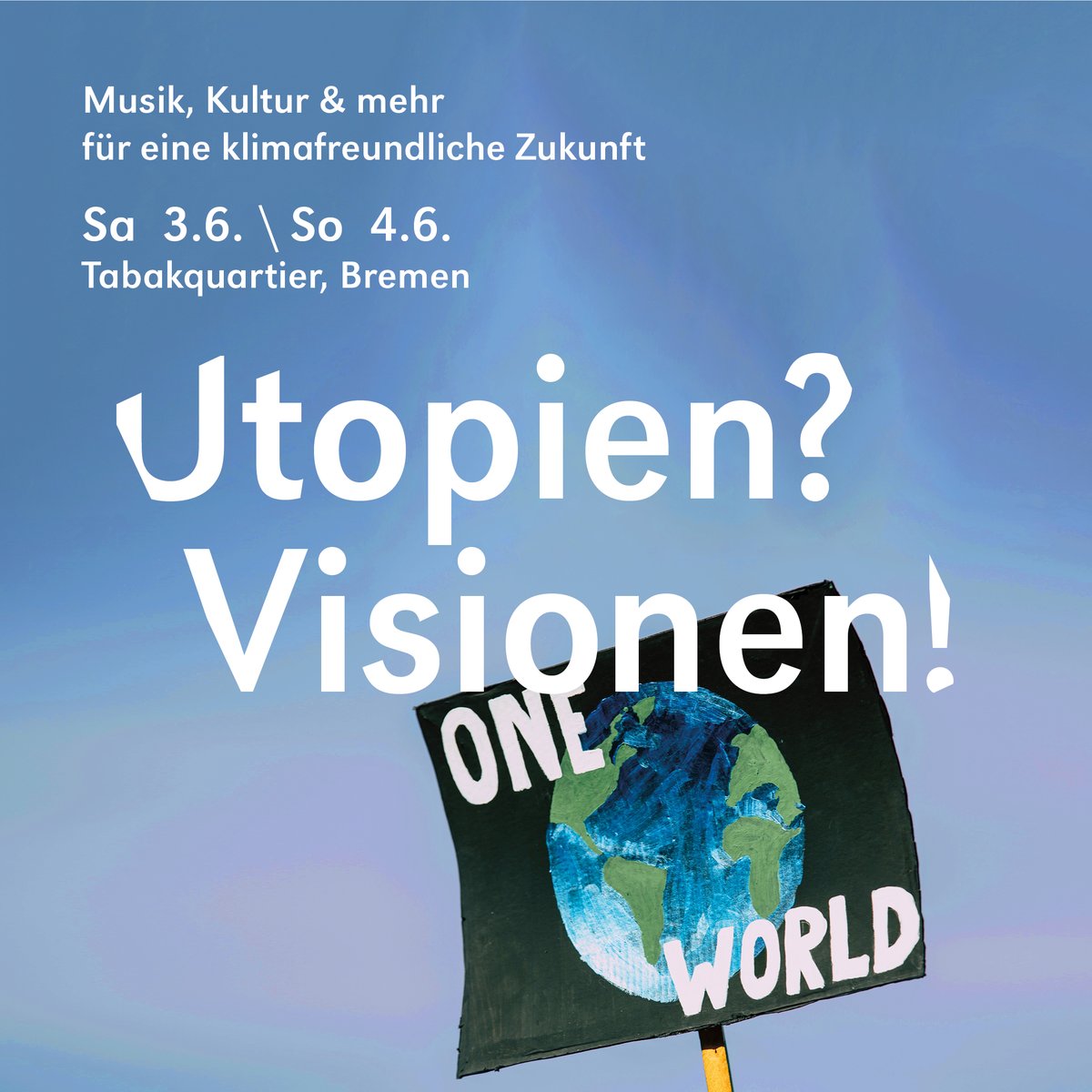 denkhausbremen (@denkhausbremen) on Twitter photo Was ist EURE Vision für eine klimaneutrale Zukunft? Kommt vorbei, genießt Musik + Kultur, sprecht mit regionalen Klimaschutz-Akteuren und lasst es Euch inspirieren! Mit @Klimahaus_Brhv <a href="/bund_hb/">BUND Bremen</a> <a href="/BUNDjugendHB/">BUNDjugend Bremen</a> <a href="/energiekonsens/">Klimaschutzagentur energiekonsens</a> <a href="/KlimaWerkStadt/">KlimaWerkStadt</a> u.v.m!
#bremen #klimakrise #utopien Was ist EURE Vision für eine klimaneutrale Zukunft? Kommt vorbei, genießt Musik + Kultur, sprecht mit regionalen Klimaschutz-Akteuren und lasst es Euch inspirieren! Mit @Klimahaus_Brhv <a href="/bund_hb/">BUND Bremen</a> <a href="/BUNDjugendHB/">BUNDjugend Bremen</a> <a href="/energiekonsens/">Klimaschutzagentur energiekonsens</a> <a href="/KlimaWerkStadt/">KlimaWerkStadt</a> u.v.m!
#bremen #klimakrise #utopien