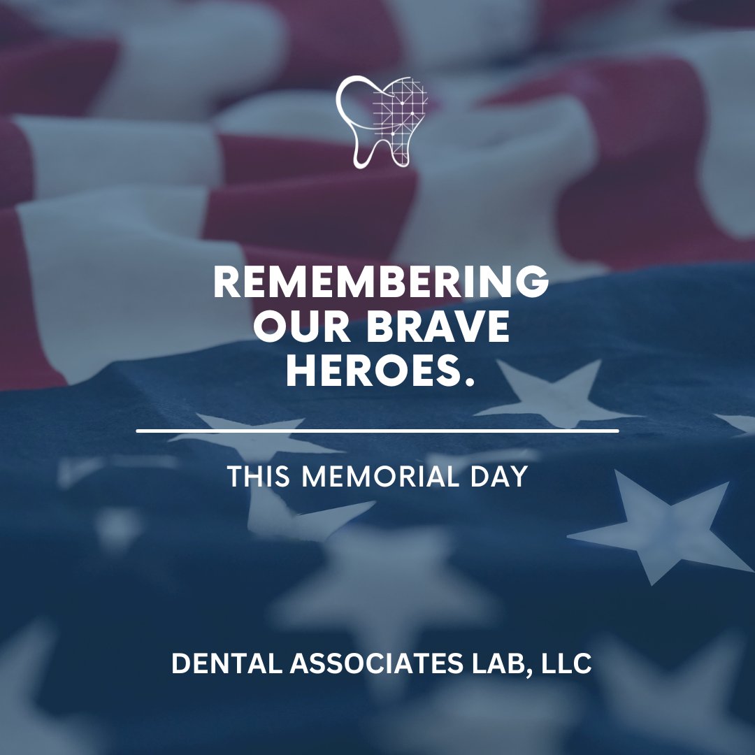 DentalAssocLab's tweet photo. Today, we honor all the men and women who have made the ultimate sacrifice for our freedoms 🇺🇸

We will be CLOSED today and resume regular business hours on Tuesday, May 30th. Have a safe and happy Memorial Day! #memorialday #fallensoldiers https://t.co/iDWGJ2NXuc