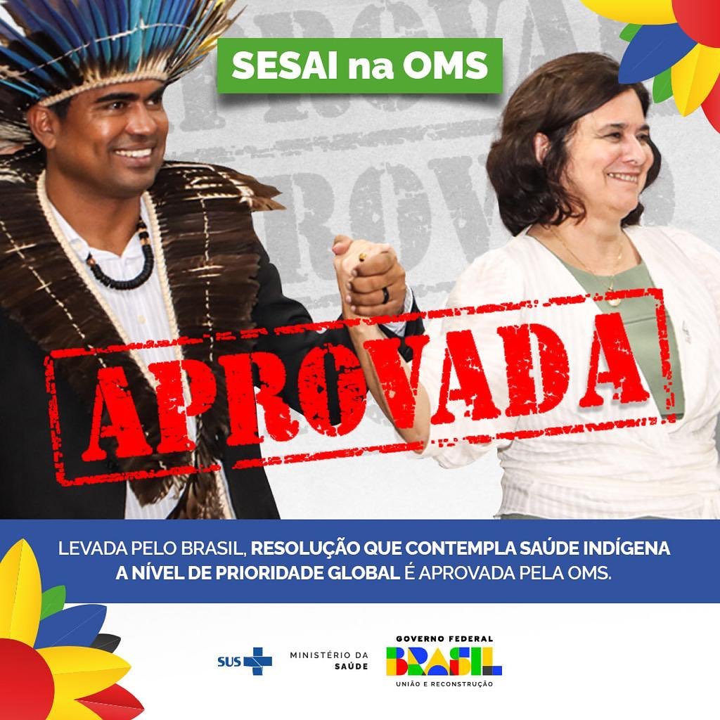 Vitória Indígena!
A nossa resolução que eleva a saúde Indígena a prioridade no Plano de Saúde Global acaba de ser APROVADA na OMS!
