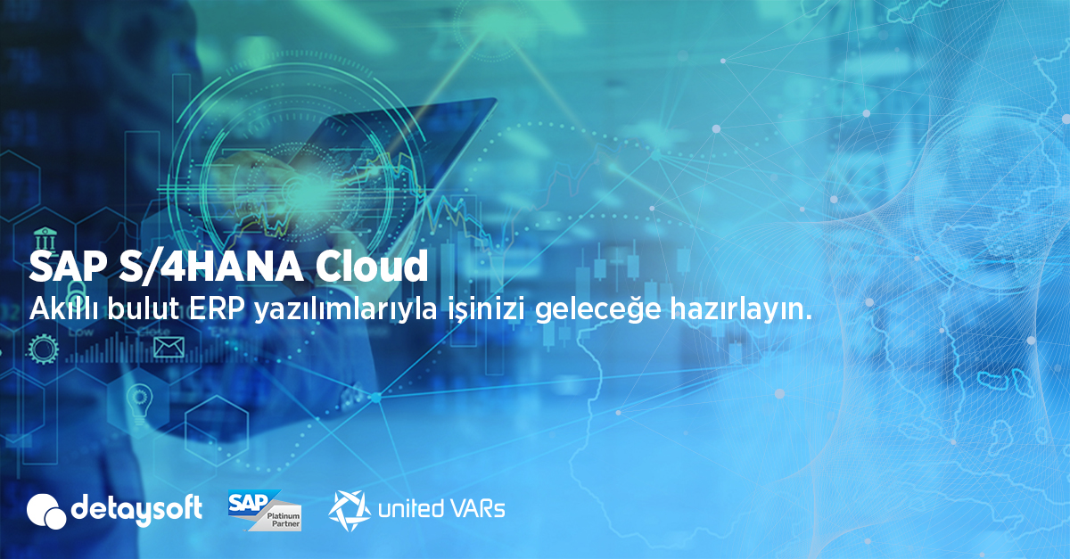 Akıllı, yeni nesil bulut  ERP sistemi SAP S/4HANA Cloud ile en mükemmel iş avantajlarına sahip  olun.

Detaylı bilgi için: lnkd.in/dT3x_Rp5

#Detaysoft #SAP #UnitedVARs #S4HANA #DigitalTransformation #DijitalDönüşüm #YarınBugündenBaşlıyor #Akıllıİşletme #AkıllıERP