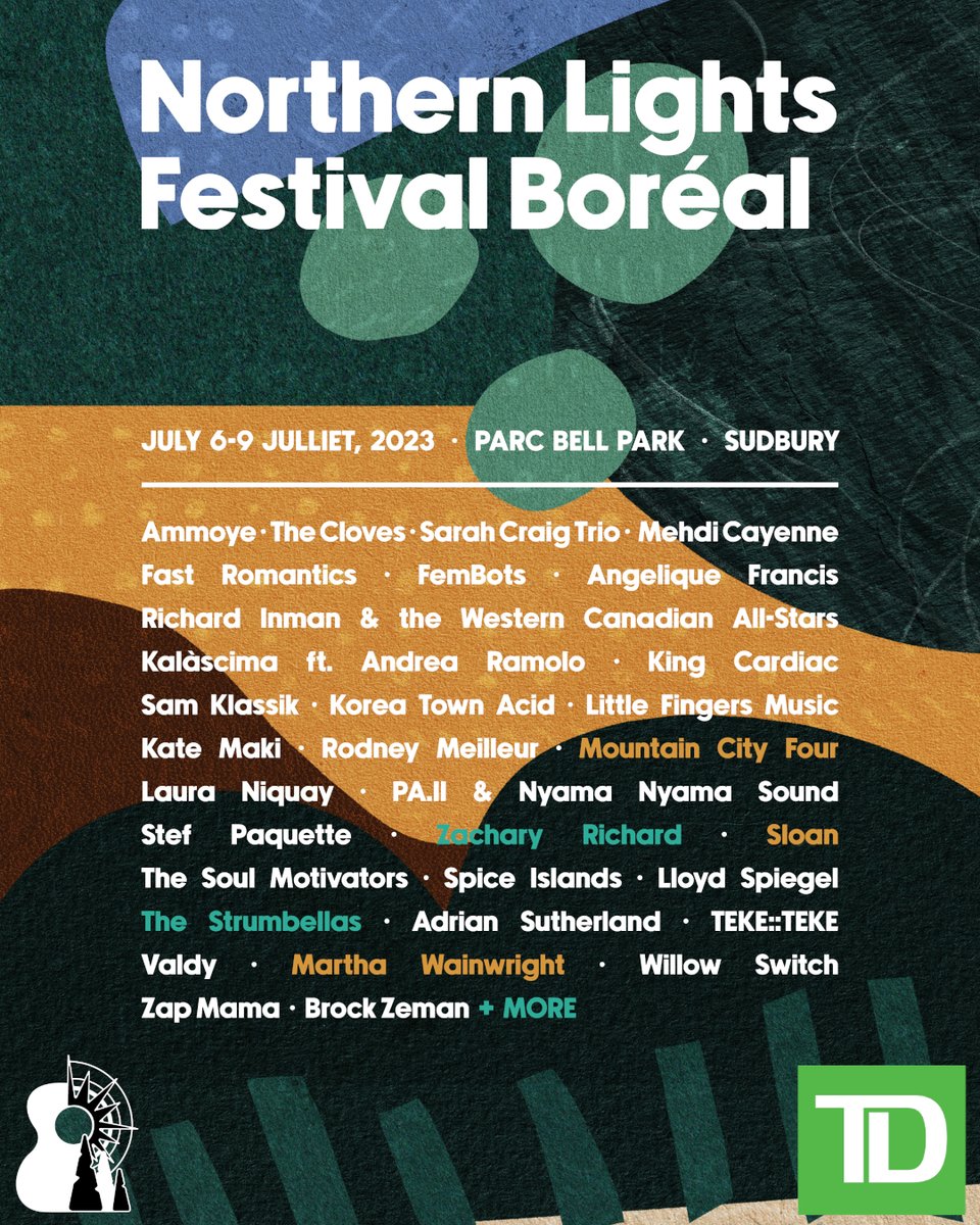 NLFB_festival's tweet photo. ๐ฅณ Full schedule is here! We've added @zap_mama + more - https://t.co/0T1AWl40xm
#NLFB2023 #summerfestivals #sudbury #sudburyontario #canadianmusic #canadianfestivals #musicfest #folkfest #festival #festivals #festivallineup #northernontario #folkmusicontario #worldmusic # https://t.co/NMGu6Q7Tcf