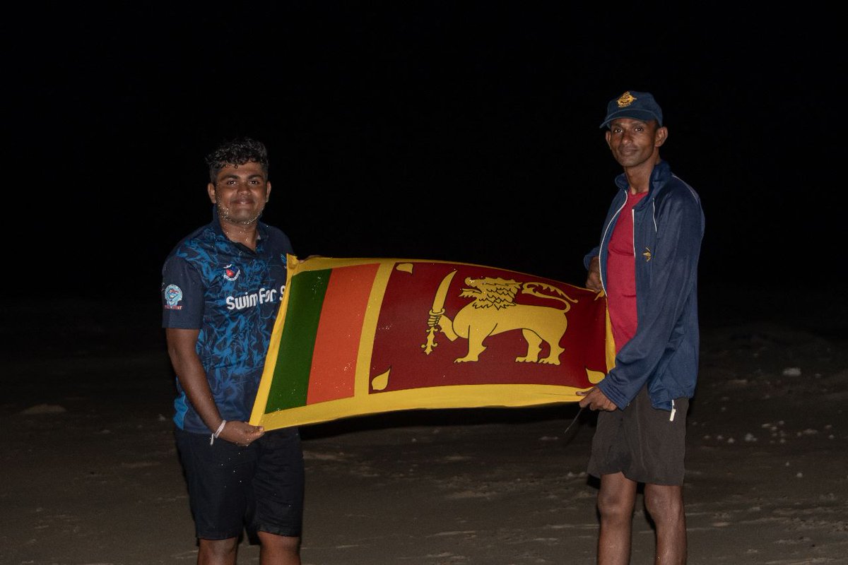 BiomeOcean's tweet photo. The Swim For Swell expedition is a Success!
We're thrilled to announce that Mr. Thevendran Mathusigan has completed his extraordinary expedition! Starting from Dhanushkodi, the southern tip of India, on May 28th, embarked on a daring journey across the challenging Palk Strait. https://t.co/fH3Vhn3cff