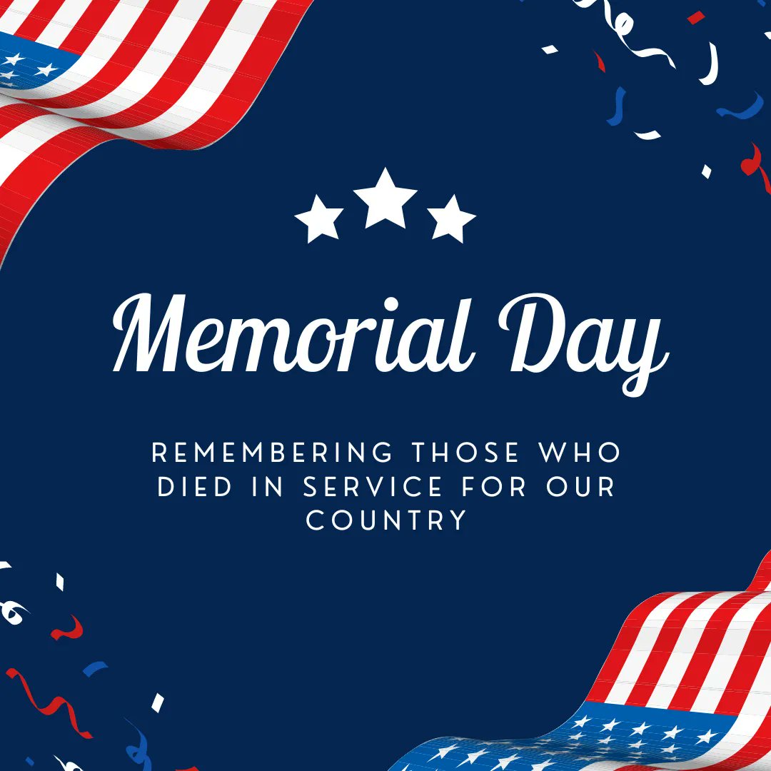 Memorial Day is celebrated on the last Monday of May as a day of remembrance for our military members who have passed. Check to see if your community has any remembrance activities scheduled for today.