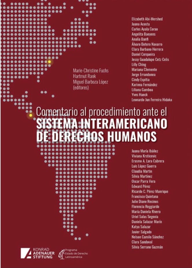 Buenas noticias: Salió el Comentario al Procedimiento ante el #SIDH de <a href="/KASiusLA/">KASiusLA</a> que explica artículo por artículo las reglas de litigar ante la <a href="/CorteIDH/">Corte Interamericana de Derechos Humanos</a> y la <a href="/CIDH/">CIDH - IACHR</a>. Con autor@s de lujo. Disponible gratuitamente para democratizar el conocimiento lnkd.in/eKSU4_Ye 👇🏼