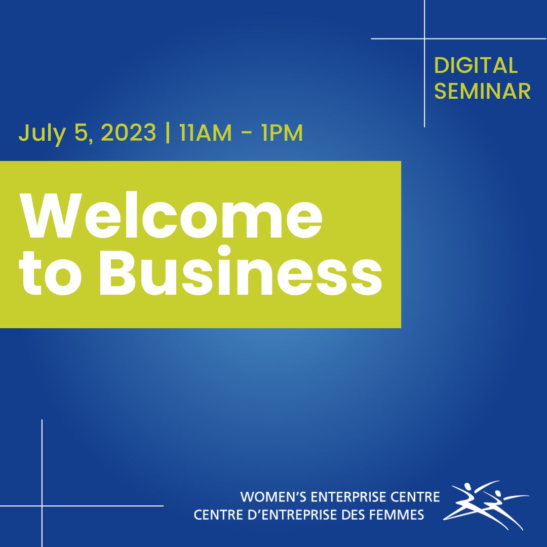 We_MB_'s tweet photo. Our next Welcome to Business Digital Seminar will be Wednesday, July 5 at 11AM - 1PM!

Register: https://t.co/uxQs6oHCzV https://t.co/hGFuv9lWSX