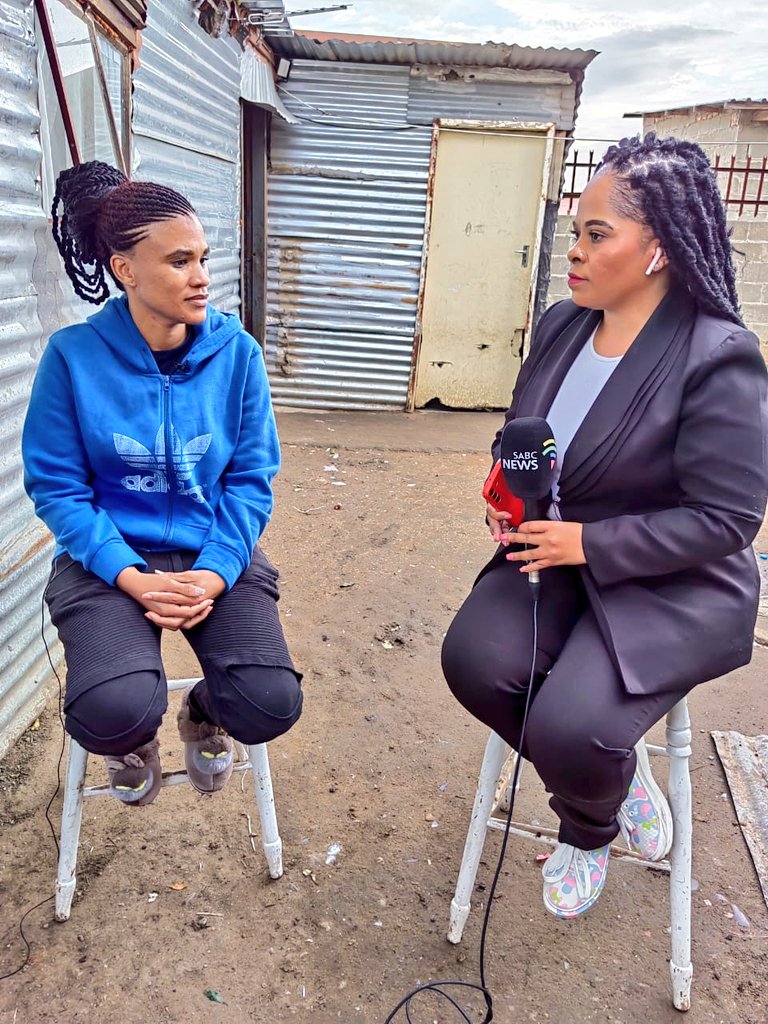 Chriseldalewis's tweet photo. [EXCLUSIVE]

[HAPPENING  NOW]

#ThaboBester

In just a moment I will be speaking to Nastassja Jansen who was just granted bail of R10 000.
Four other applicants were denied bail.
She has been 29 days in jail. 

#sabcnews https://t.co/Oo33IAGRQd