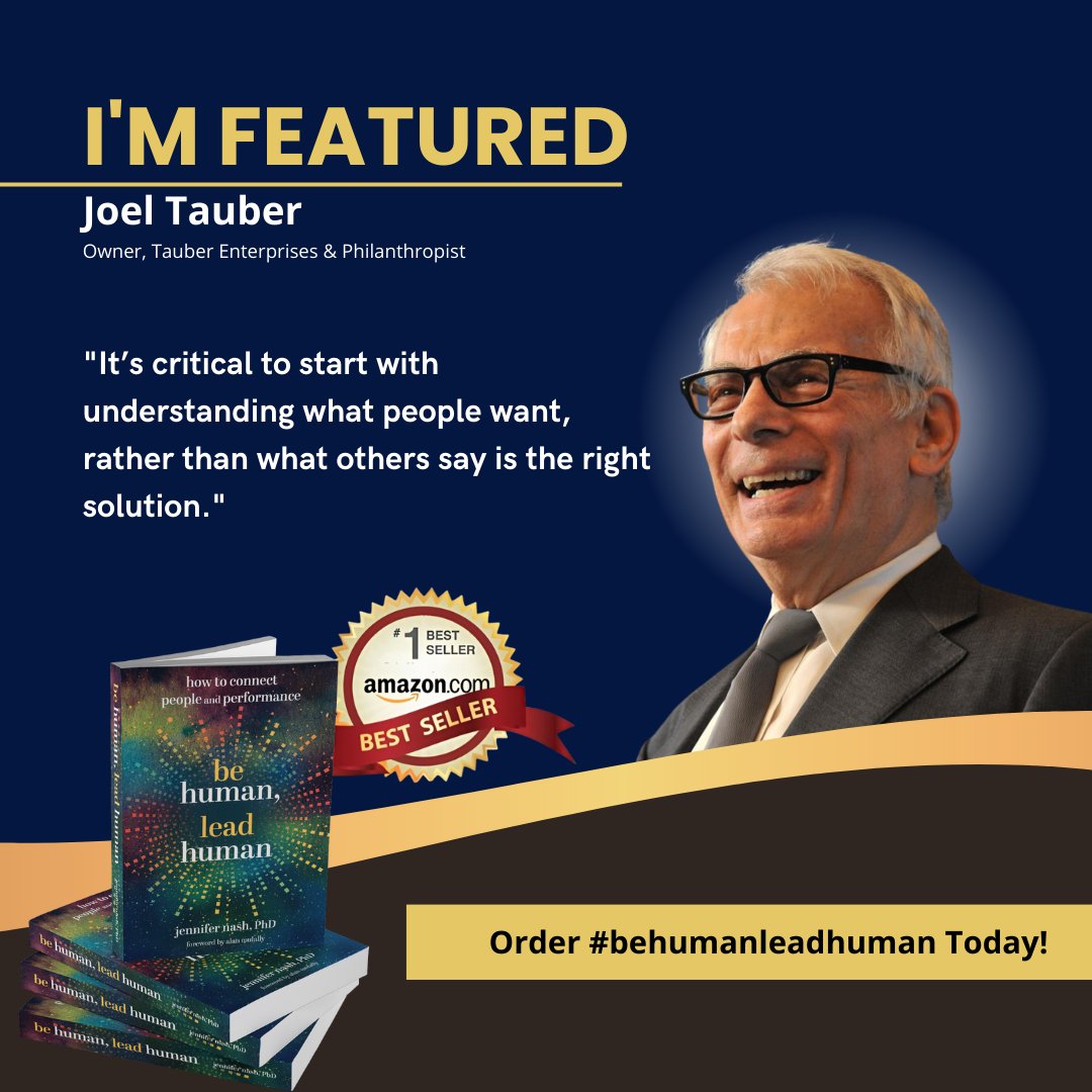 DrJenniferNash's tweet image. 💭 How often do we pause to truly understand what others want and need, rather than imposing our own solutions?

Joel Tauber&apos;s powerful statement resonates deeply. 

Are you ready to transform your leadership approach?

 #UnderstandingMatters