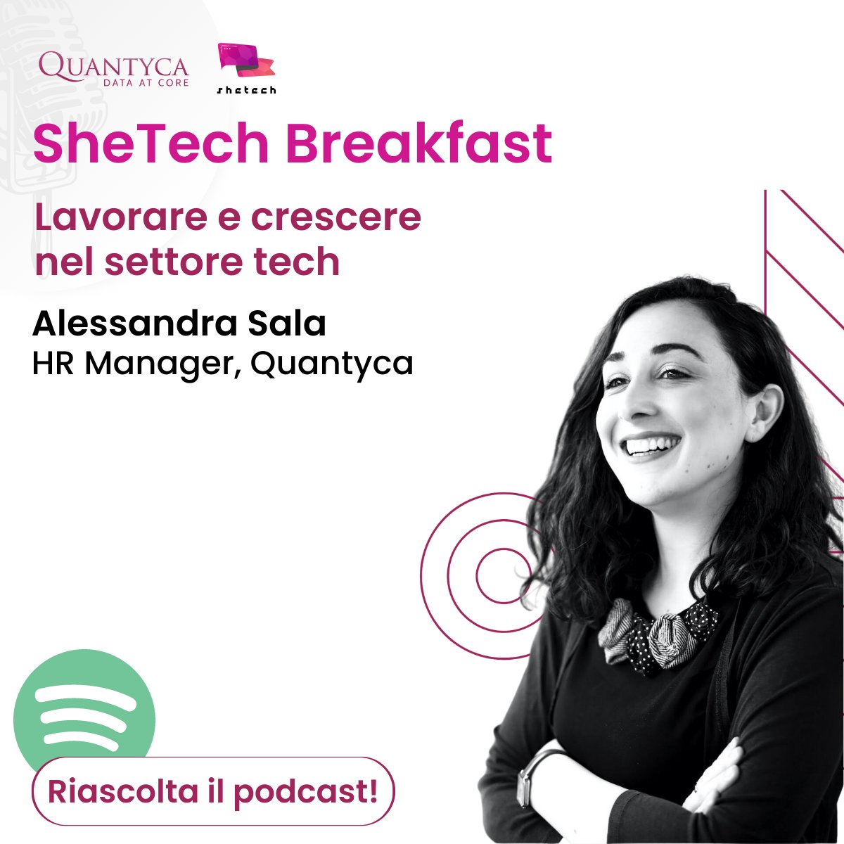quantycabi's tweet photo. Qualche mese fa la nostra Alessandra Sala è stata ospite di @SheTechItaly: da questo incontro sono nati numerosi spunti interessanti! 
Ne abbiamo raccolto una parte: trovate l'intera puntata qui ▶️ https://t.co/w32ORgGSIM https://t.co/m6LpCUhXlw