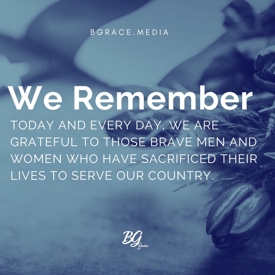 Happy Memorial Day.

Today and every day, we are grateful to those brave men and women who have sacrificed their lives to serve our country. 

#BGrace #blackownedbusiness
#Marketingfirm
#PublicRelations
#BGM
#AACE
#Birmingham