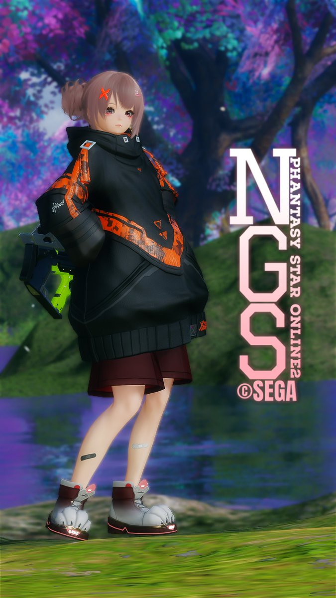 #PSO2NGS_SS 
#シルロゴ
最近のお気に入りコーデ🤤