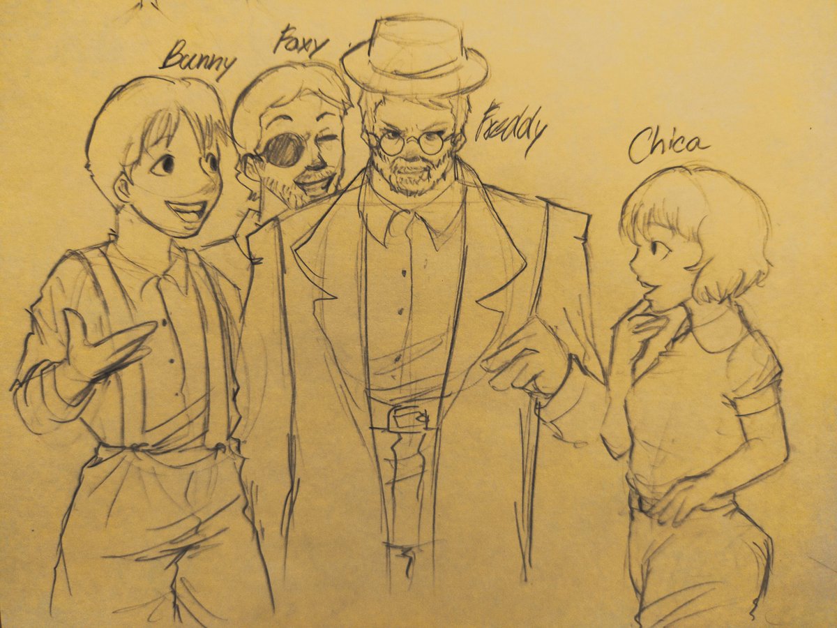 namorkk's tweet photo. #FNAF  Reunion
#fnafart https://t.co/Rfszpr5jRZ