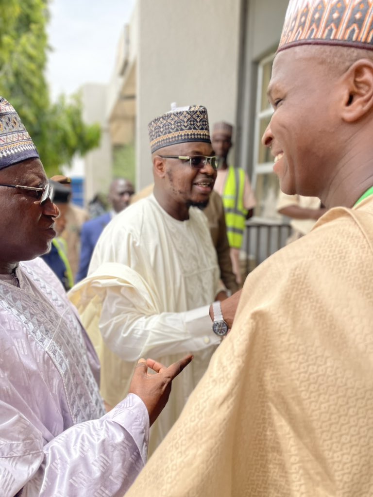 After handing over, we accompanied our father, Muhammadu Buhari, GCFR to Daura, Katsina State. 
Alhamdu lil Laah! He arrived home safe and sound. May the Almighty Allah accept his good deeds, overlook his shortcomings, and guide the new leadership of Nigeria to more successes.