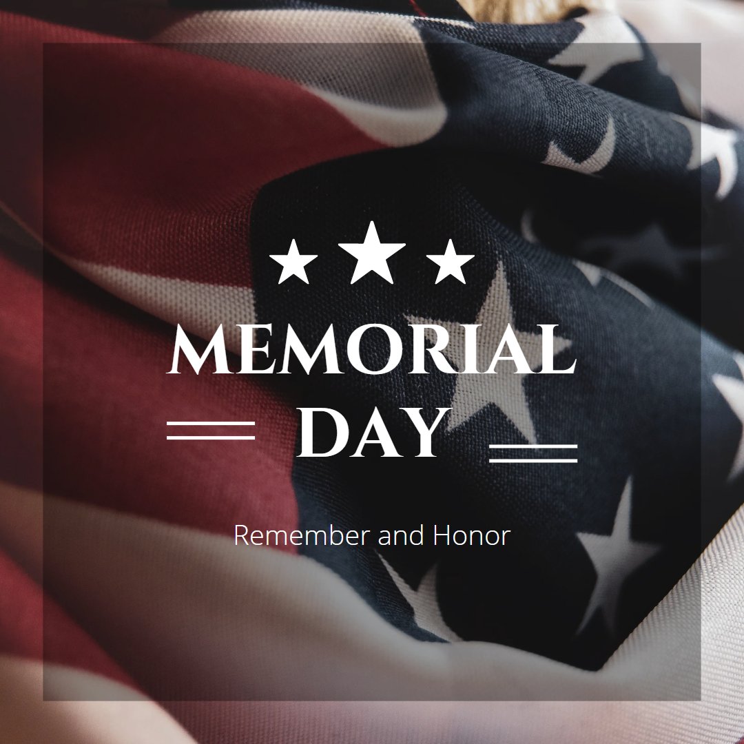 This #MemorialDay, let us remember all those who fought and died for our freedom. ❤️💙 How will you remember those who gave the ultimate sacrifice? 

#HonoringHeroes #NeverForget