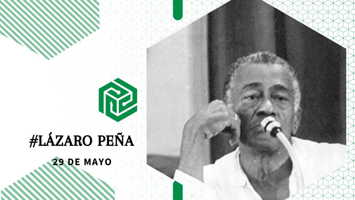 DATAZUCAR_'s tweet photo. 29 de mayo de 1911: Nacimiento de Lázaro Peña González, La Habana. Dirigente comunista, luchador contra la dictadura de Gerardo Machado, fundador de la Confederación de Trabajadores de Cuba y delegado a la Asamblea Constituyente de 1940. #TenemosMemoria #DatazucarPresente https://t.co/LKvYBottOG