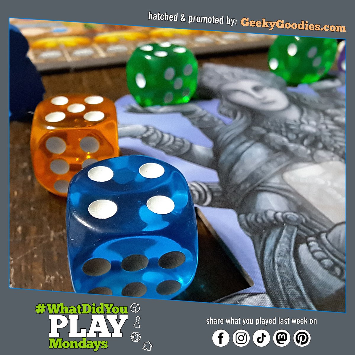What Board Games did you play this weekend and the previous week? Please share your game plays using #WhatDidYouPlayMondays

Board Game in photo: Rajas of the Ganges

#BoardGames #GameNight #games #gaming #gamers #PlayMoreGames #TabletopGames #GeekyGoodies