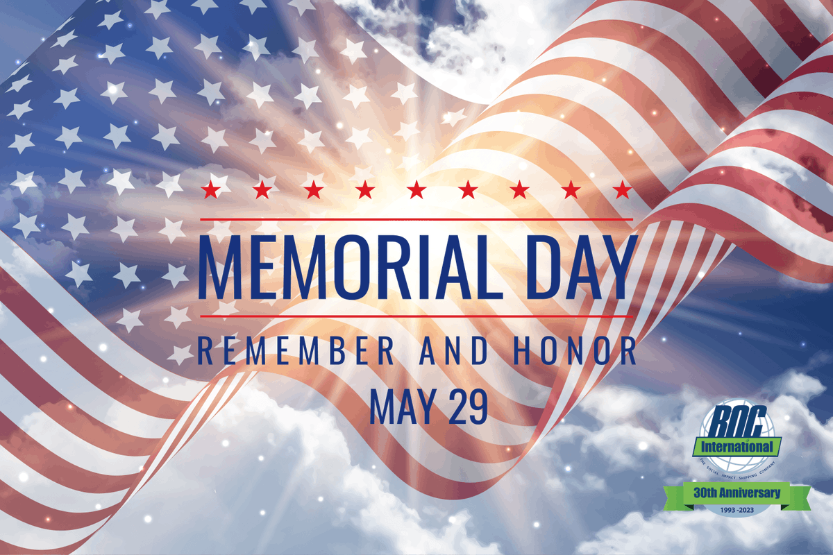 #MemorialDay #RememberAndHonor #BOCInternational #InternationalLogistics #DomesticServices #OseanServices #AirServices