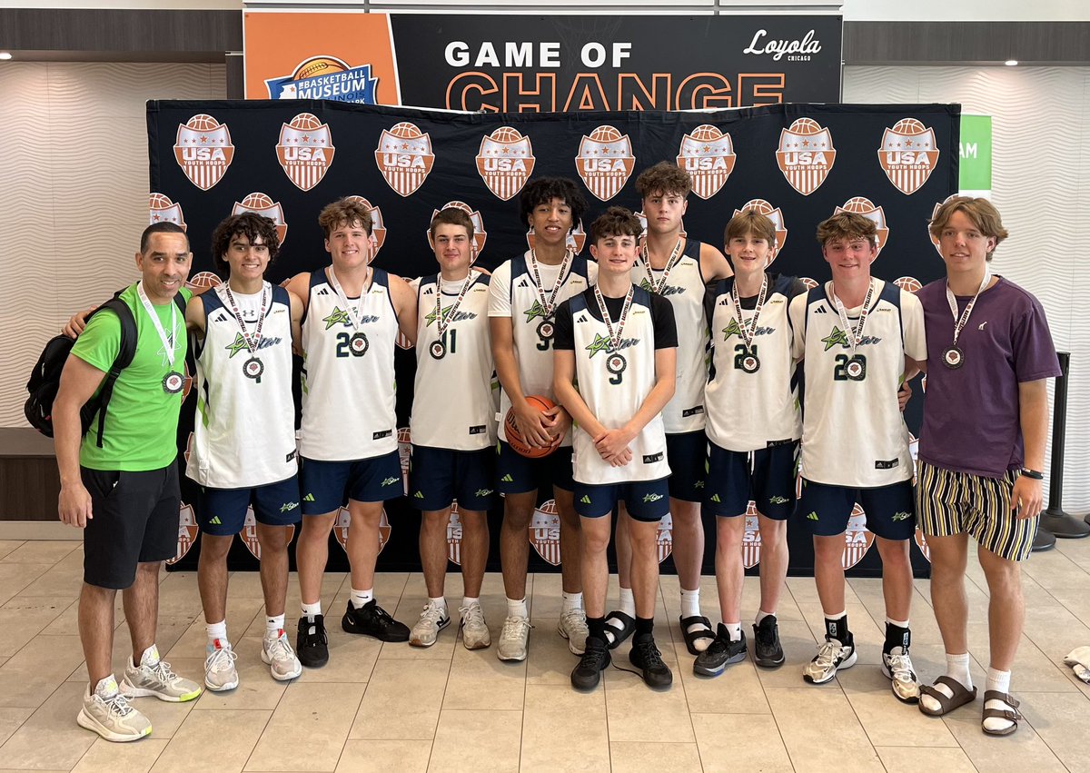 FiveStar_BB's tweet image. Congratulations to 5Star 2024 - Maust for winning the Chicago Classic Silver bracket with a 56-50 win over REP 317.

Lucas Prough - 11pts
Brady Mansfield - 9pts
Nate Bachelor - 9pts
Maverick Brown - 8pts

4-1 on the weekend! #FSL