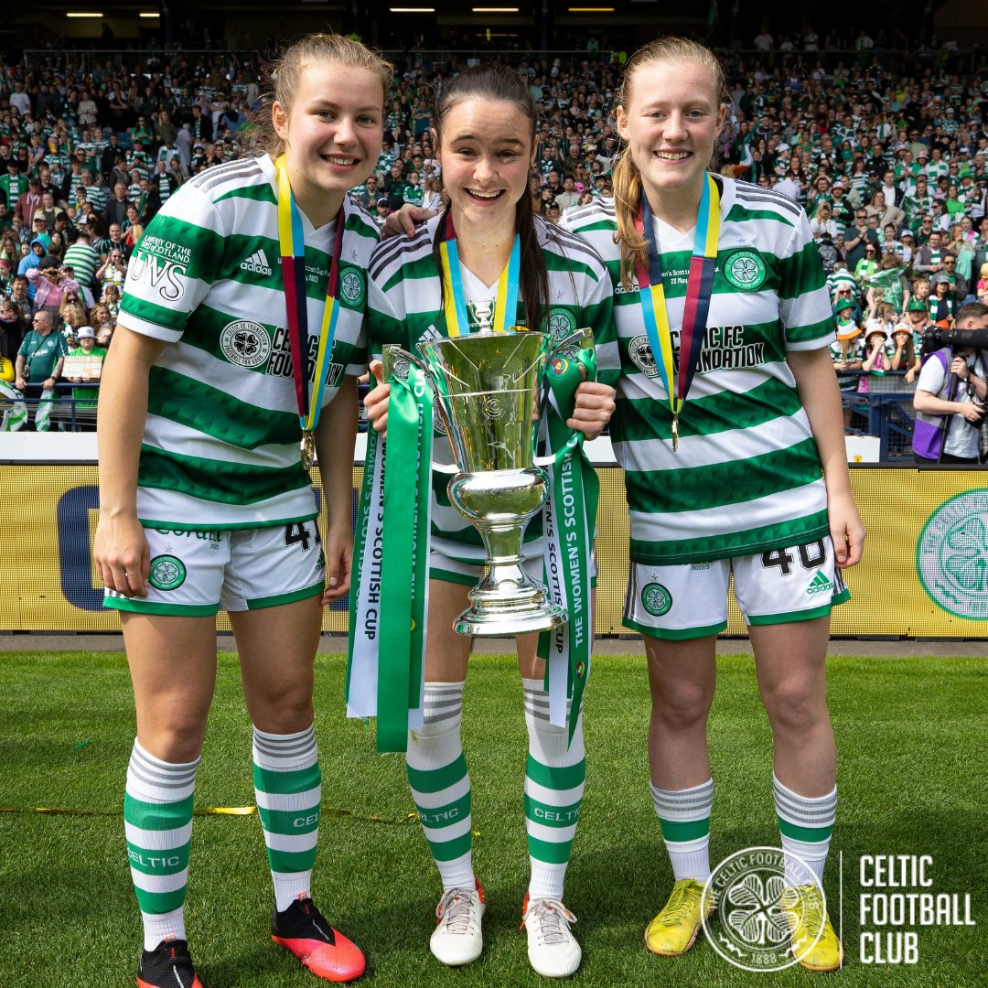 CelticFCWomen's tweet image. The kids are alright 👶

A fantastic occasion for our @CelticFCAcademy girls on the biggest stage yesterday ✨ 🆙

#COYGIG 🍀 #CelticFC