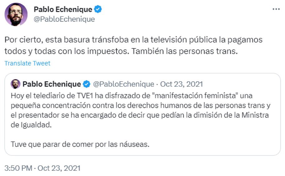 Rocio_is_here's tweet photo. Hilo recopilatorio de todo lo que los podemitas y aliados piensan de las mujeres a las que culpan de no votarles..

Empezamos..🧵 https://t.co/Z0LfNdtTKX
