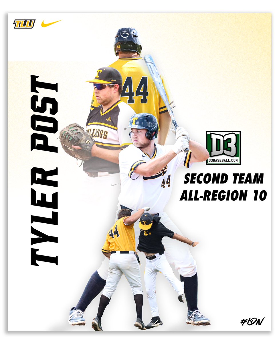 tluathletics's tweet photo. 𝘼𝙡𝙡-𝙍𝙚𝙜𝙞𝙤𝙣 𝙋𝙤𝙨𝙩𝙮.
Congratulations to @tylerpost21 on being named Second Team All-Region 10 by @d3baseball!
🗞️: https://t.co/AsqEhOzHFf
#IDN | #TLUBaseball https://t.co/zS8huptqgh