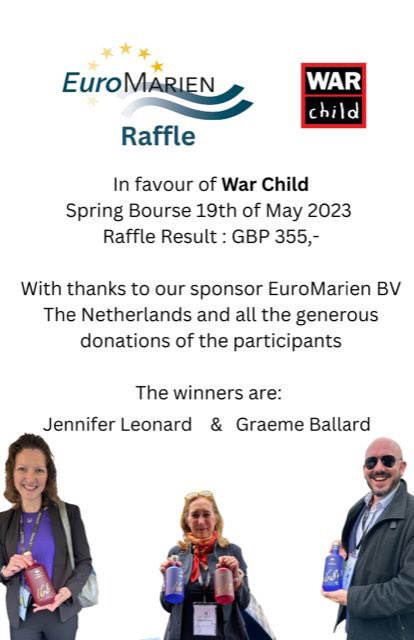 UKCornExchange's tweet photo. Euromarien’s raffle raised over £350 for @WarChildUK at the Spring Bourse.

Thank you to everyone who participated in raising money for an incredible cause 👏🏻 https://t.co/FMy7EeSB0m