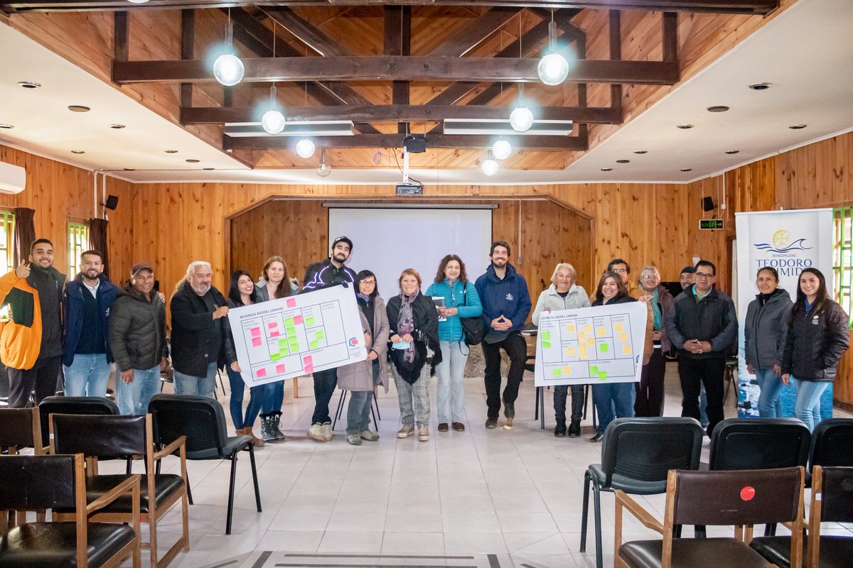 Capacitación sobre " Diseña la estructura completa de tu Modelo de Negocio" dictada por la asesora Rayen Cea, Operado por Teodoro Wickel y centros de negocios #Inakeyu.