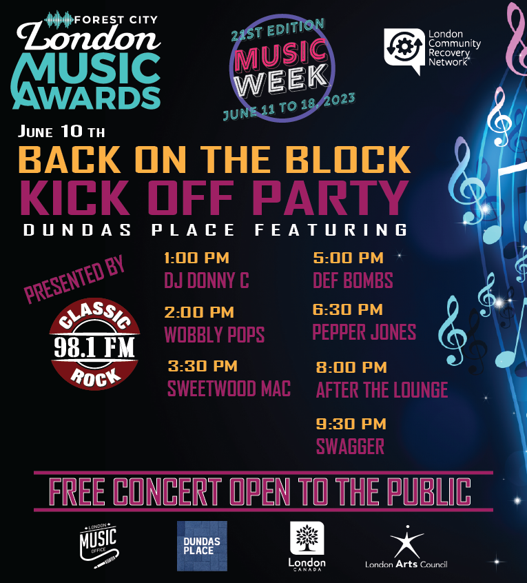 fclmalondon's tweet photo. #FCLMA23 #FCLMW23 #BackonTheBlock @ClassicRock981 @DundasPlace @LdnArtsCouncil @LDNMusicOffice @AfterTheLounge @SwaggerMusicCDN https://t.co/4TccOkgDiW