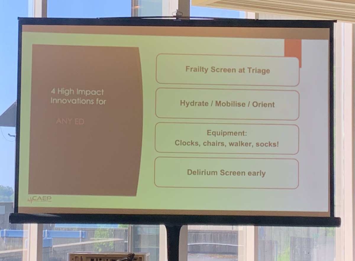 Practical tips on how to make your ED more friendly for older people! 3 prong approach with People, Process, & Place. This can be done in an ED of any size! @geri_EM @RingerInTheER @CAEPConference @CAEP_Docs