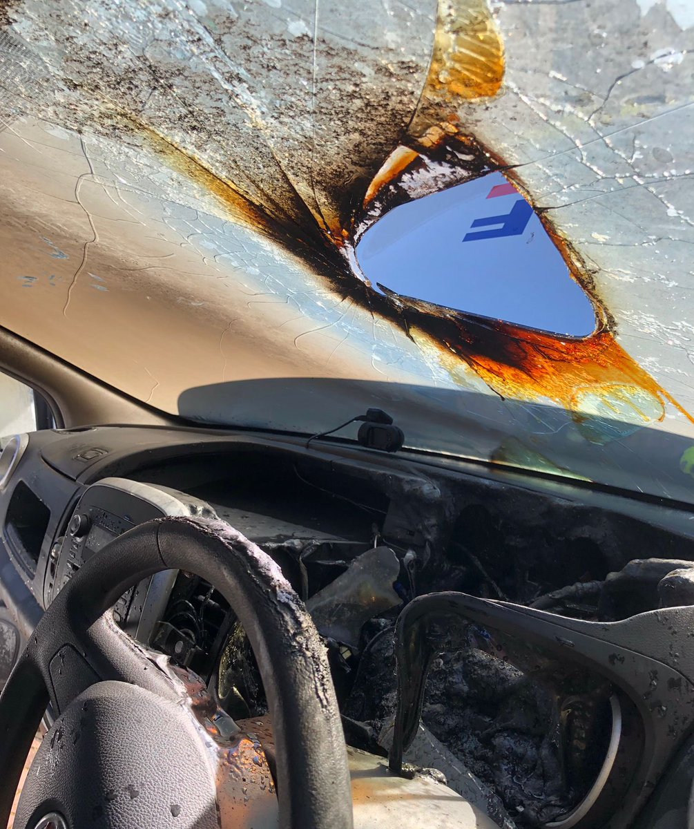 Plymouth_Live's tweet photo. People are being warned not to leave sunglasses in their car - as this can happen 😟 https://t.co/QtfVUhkDGe https://t.co/4YT0lNMzj1