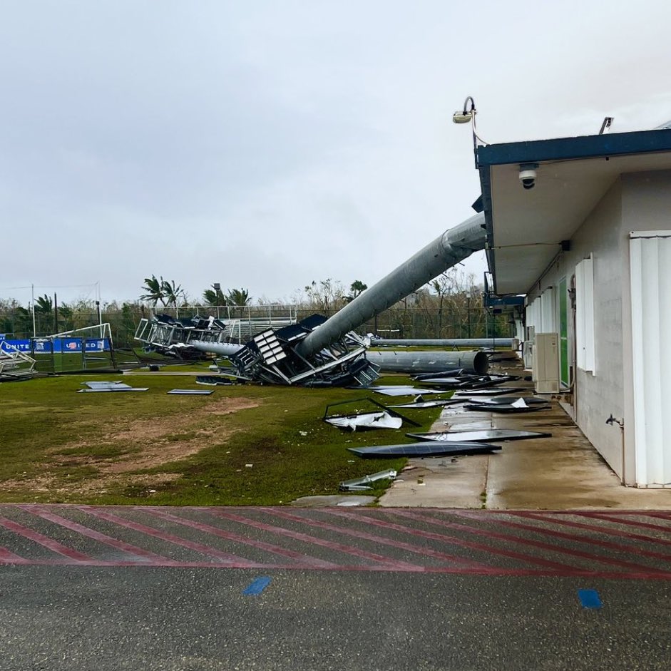 台風2号はグアムサッカー協会のナショナルトレーニングセンターを滅茶苦茶に破壊しました。日本も警戒が必要です。
(画像 @GuamFootball )