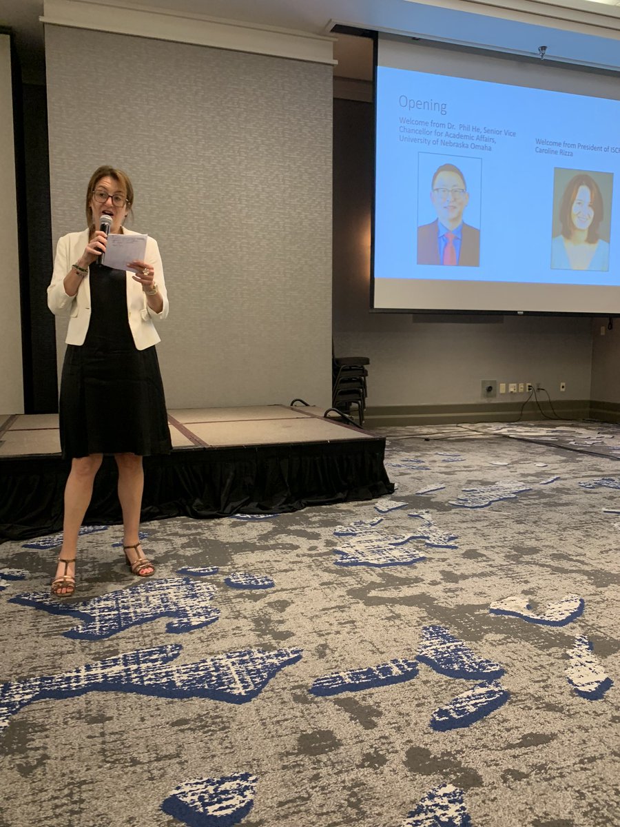 Opening of <a href="/iscram2023/">ISCRAM 2023</a> by Deepak <a href="/khazanchi/">Deepak Khazanchi</a>, Dr He and president of ISCRAM, Caroline Rizza