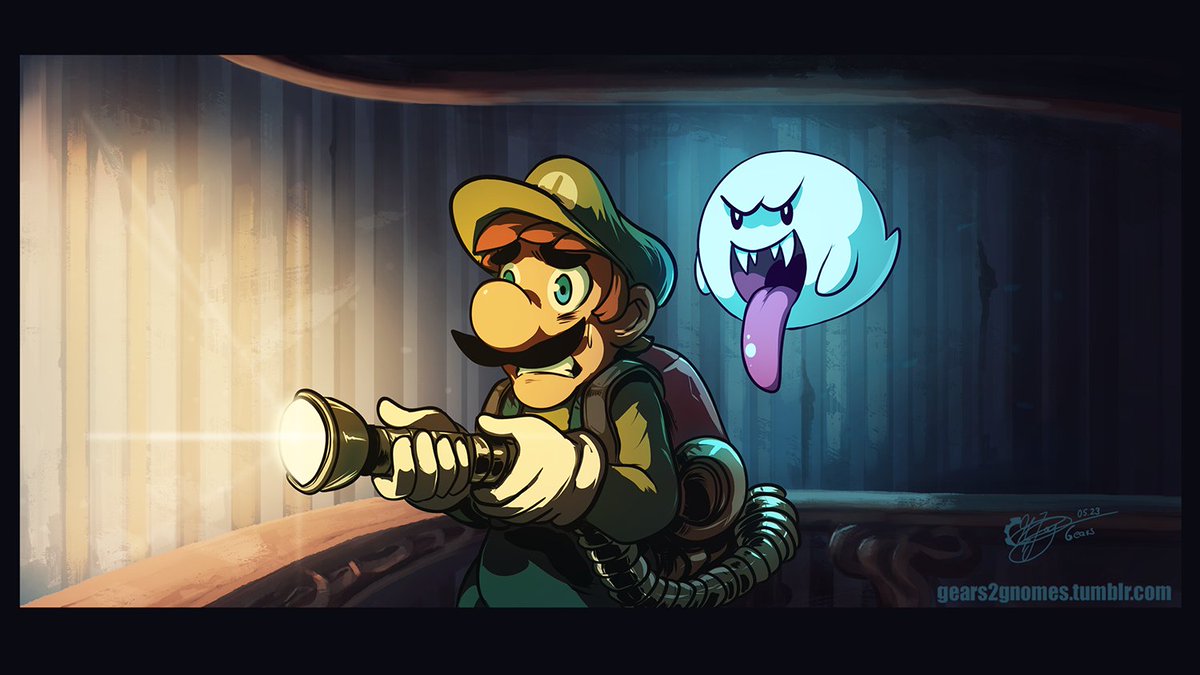 'Ghost hunter. #LuigisMansion #SGDQ2023