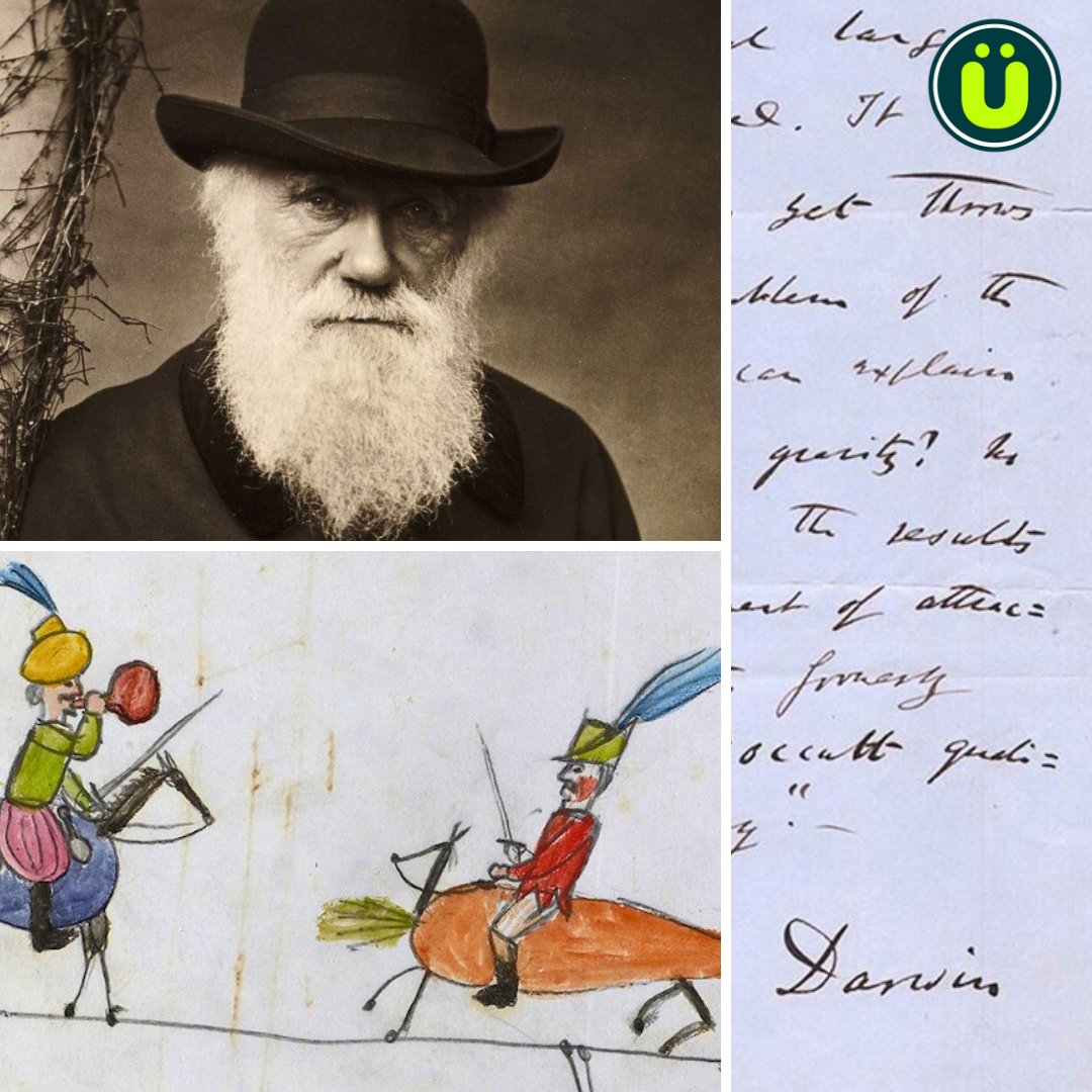 Charles Darwin's children left doodles all over the original "On the Origin of Species" manuscript ...