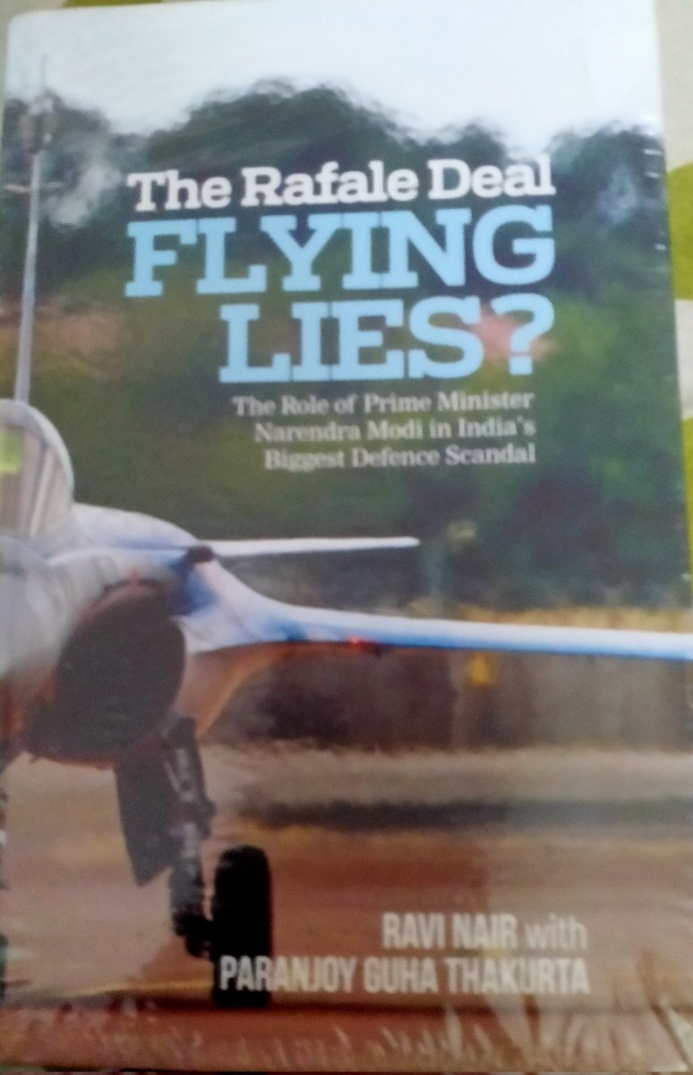 Just received the book 'The Rafale Deal Flying Lies' by Ravi Nair with Paranjoy Guha Thakurata.

#RafaleDeal 
#SealedCover 
#RanjanGogoi 
#ModiHaiToMumkinHai