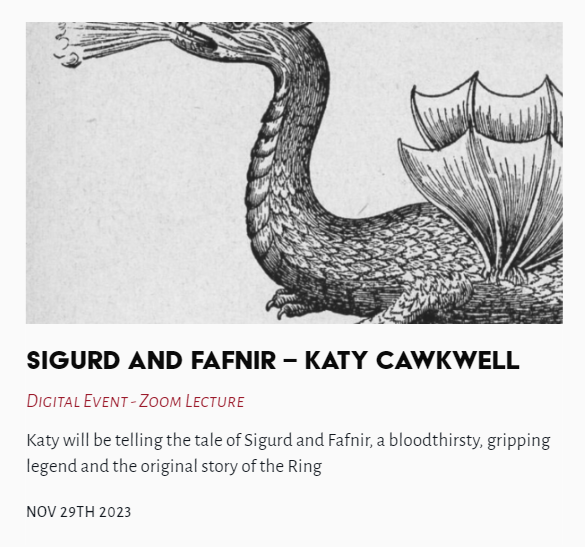TheLastTuesdayS's tweet image. Tonight's Lecture - Sigurd and Fafnir - Katy Cawkwell

#Sigurd #Fafnir #KatyCawkwell @TheLastTuesdayS 

thelasttuesdaysociety.org/event/sigurd-a…