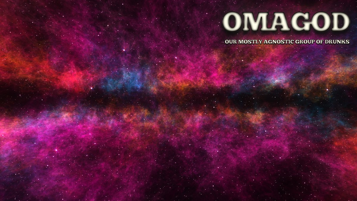 OMAGODONLINE's tweet photo. Happy Monday, all! We wish all those who observe it a safe and sober Memorial Day. Join us tonight at OMAGOD at 7pm eastern, 4pm pacific. Our background tonight is Nebula. #AA #secularaa #sobrietyposse #atheistAA #ICSAA #secularAA #RecoveryPosse https://t.co/n73XmelBUA