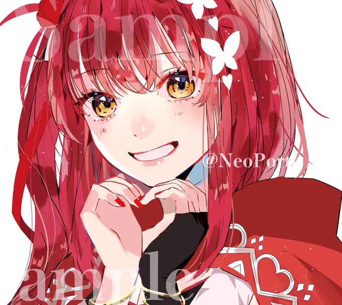 Neo-Porte ×ファミリーマートキャンペーン 心白てと様、絲依とい様のクリアカード描かせていただいております...!