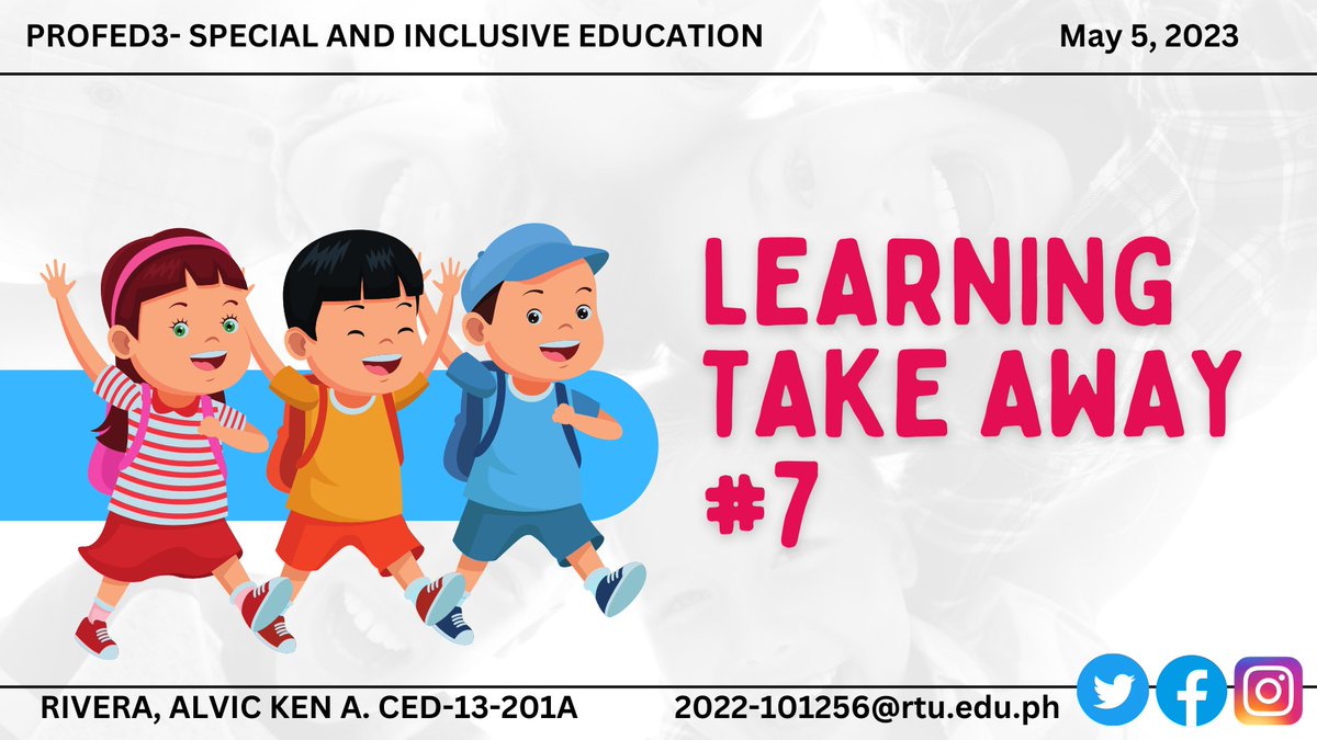 101256_2022's tweet image. Typical and Atypical Development
#SPEDLearning
Takeaway 7