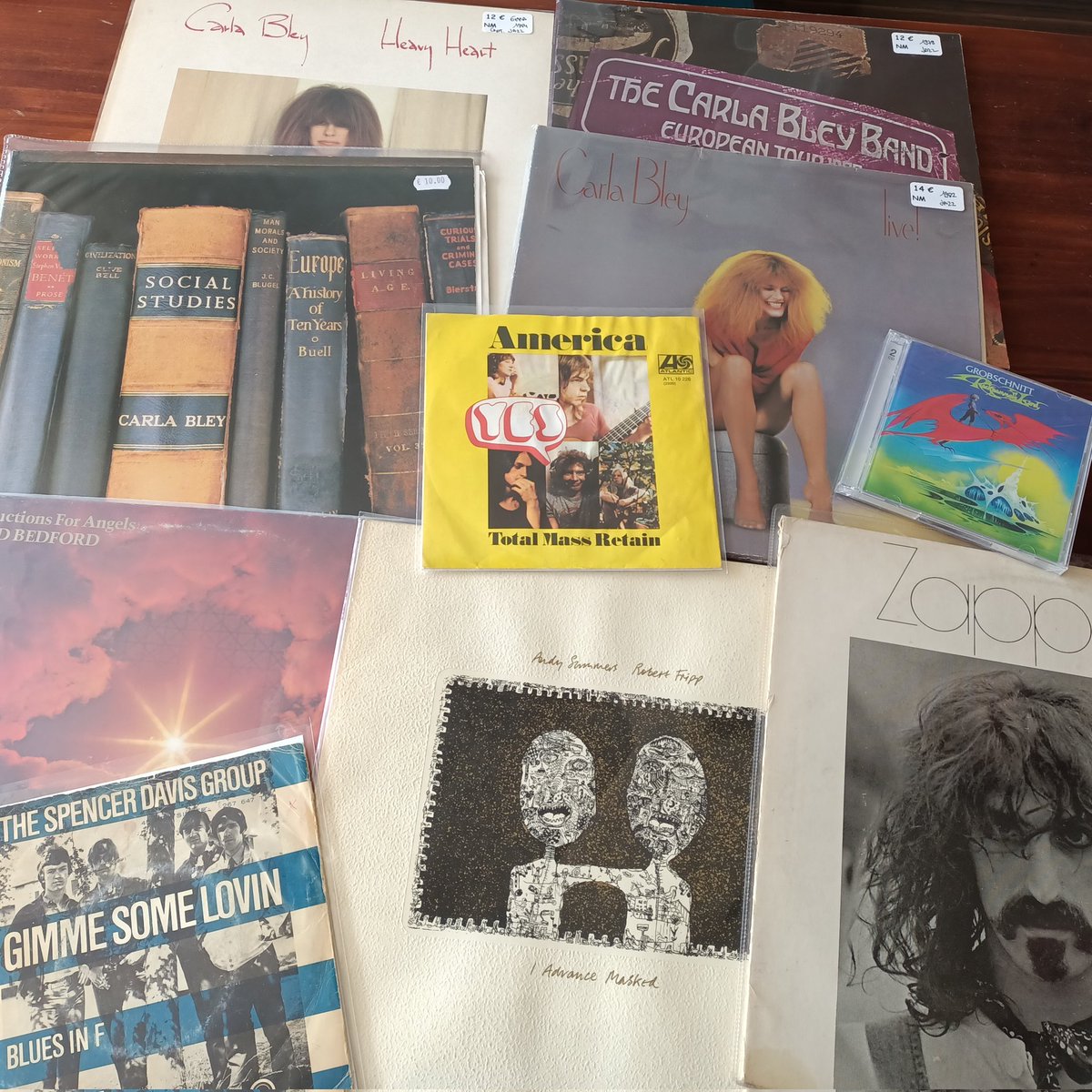 Record fair...
Platenbeursje... 
#CarlaBley #DavidBedford #AndySummers #RobertFripp #Zappa #FrankZappa #Grobschnitt #SpencerDavisGroup #SteveWinwood #Yes