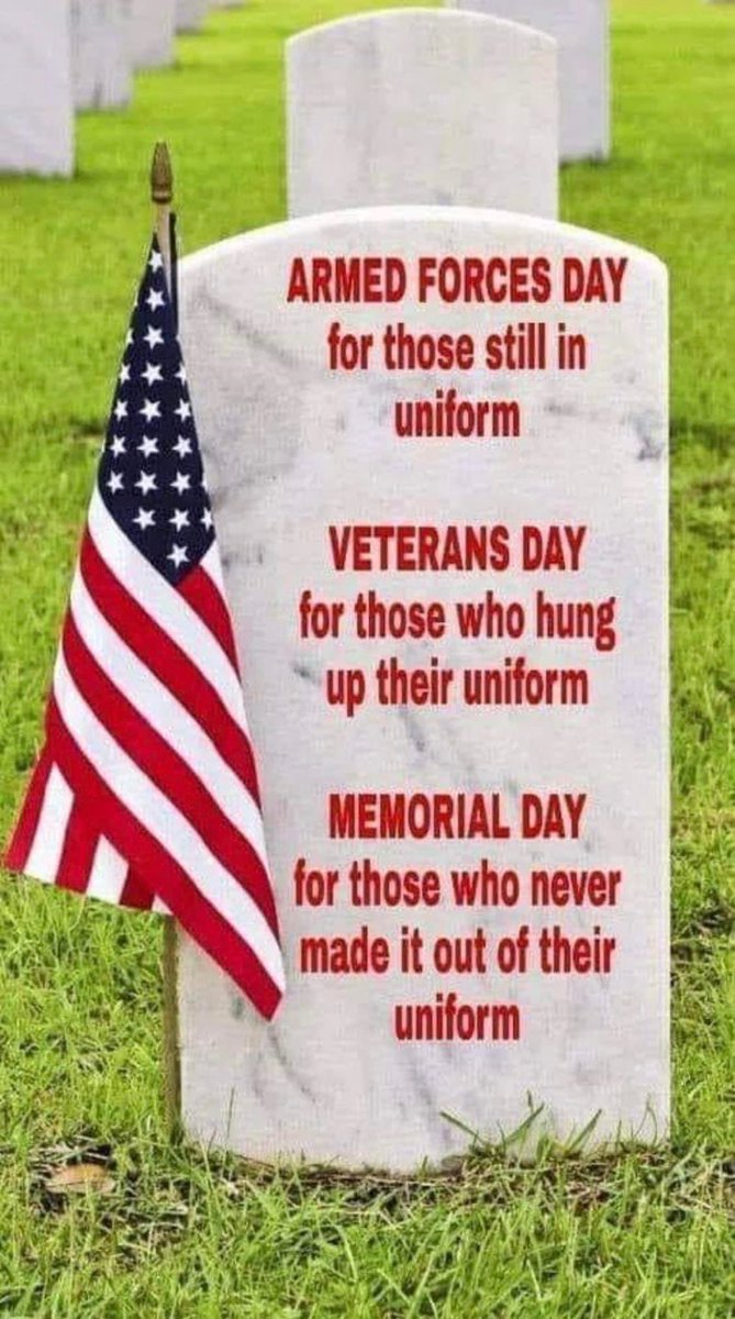 Remember what today is really about!!  We have our freedom because of those who fought for this GREAT nation. 
THANK YOU FOR YOUR SERVICE!!
🇺🇸❤️🌺🪖🎖️