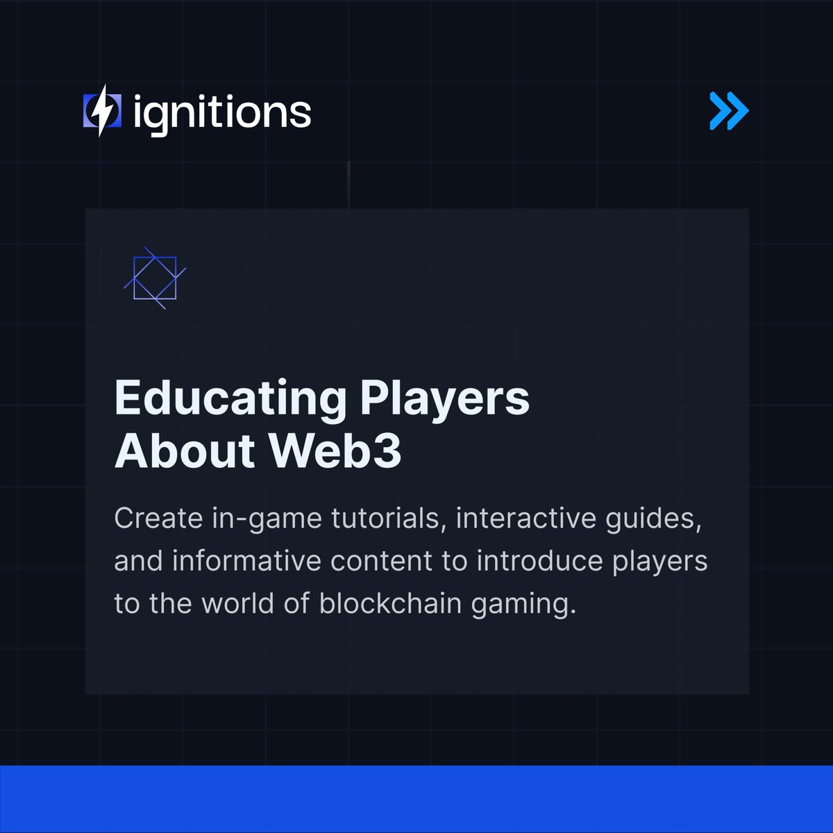 Ignitions_dev's tweet photo. Adopting Web3 in gaming can be a daunting task, but with the right strategies, game studios can navigate the challenges and unlock the potential of this powerful technology. 🔑 

Ignitions is here to guide you: https://t.co/C16bLuRpiU
#Web3Adoption #GameDevelopment #Ignitions https://t.co/KUP7Zpxe0Q
