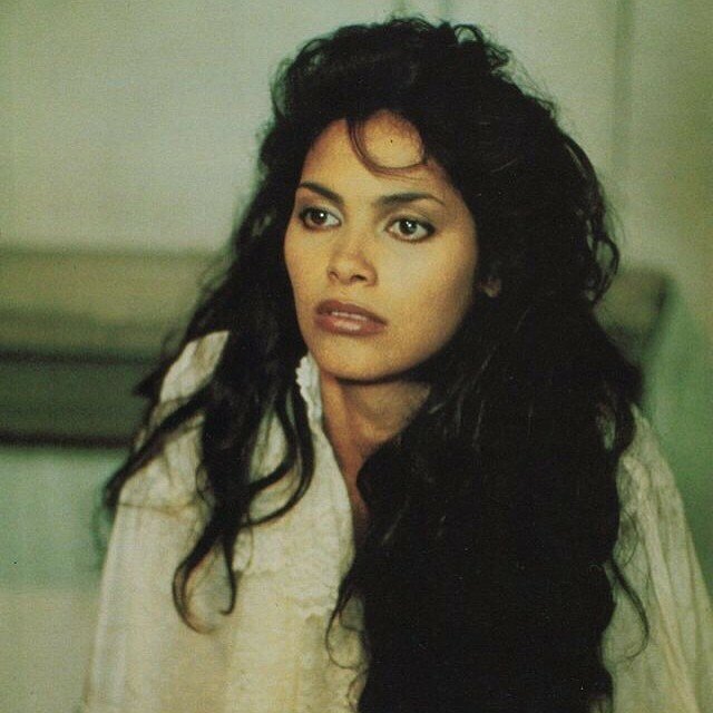 Denise Vanity Matthews, promo pic for #80smovie Never Too Young To Die with John Stamos & Gene Simmnons