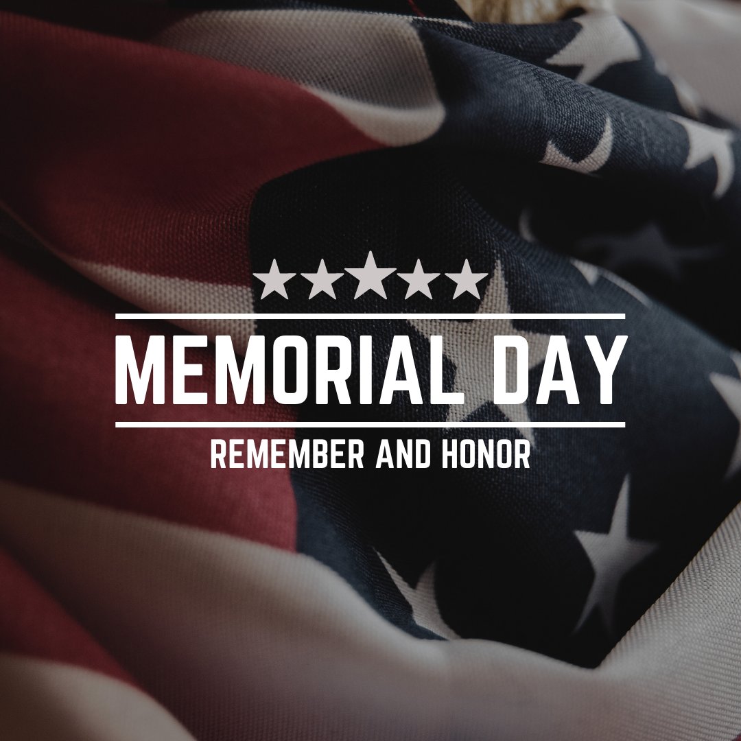 Today, take a moment to remember those who put their country before themselves, so that we may live free. #MemorialDay 🇺🇸🇺🇸🇺🇸
