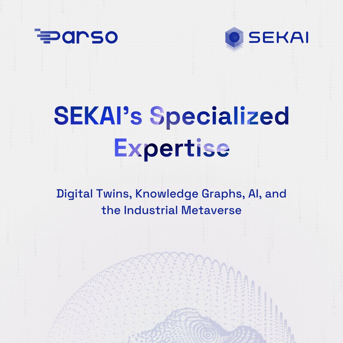Parso_ai's tweet photo. Introducing SEKAI, the innovative company and technology behind Parso's game-changing data interoperability platform.
Official links:
👉 https://t.co/s6mkcwzHt6
👉 https://t.co/fOGbvK5Jqj
#SEKAI #Parso #DataInteroperability #DigitalTwins #AI https://t.co/tPiqvYVITg