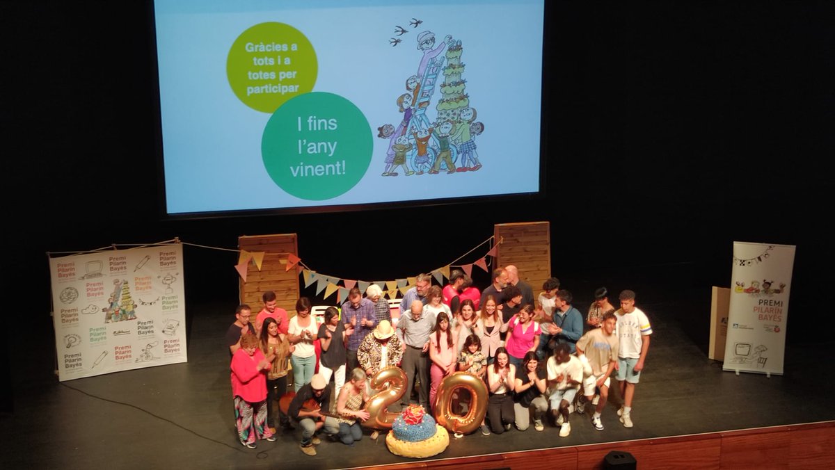solidaritatSJD's tweet photo. Per molts anys, #PremiPilarínBayés! Que en siguin molts més plens de creativitat, contes i educació en valors 🎂❤️! https://t.co/Ybc8sA2S55